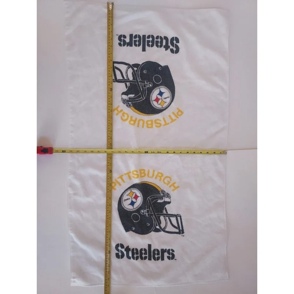 Vintage Pittsburgh Steelers Bath Towel 100% Cotton Made In The USA 41